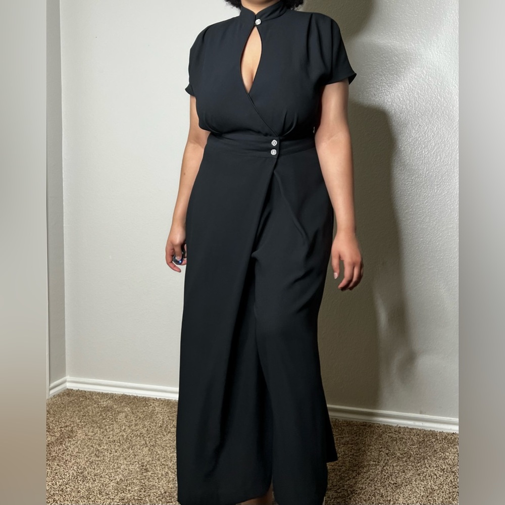 Cache Vintage Wide Leg Jumpsuit Dress
